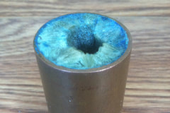 photo of heavy mineral build-up in water pipe