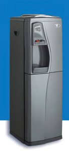 photo of bottleless water cooler, floor standing model