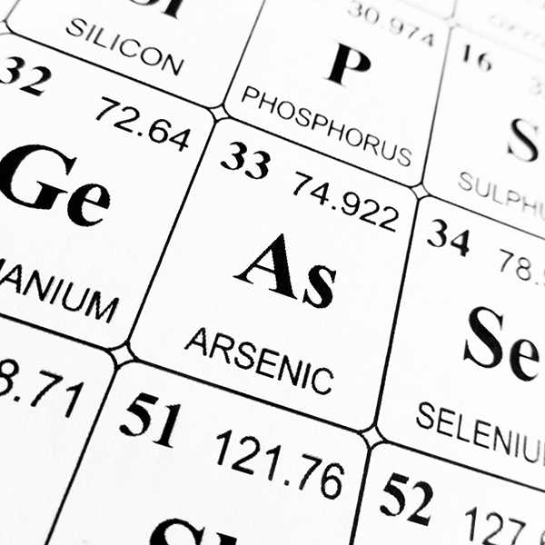 Photo of Arsenic listing on Periodic Table of the Elements